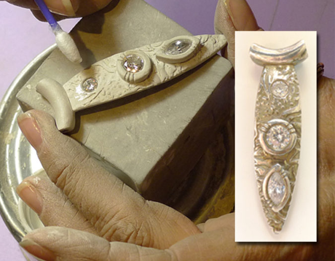 Stone Setting in Metal Clay