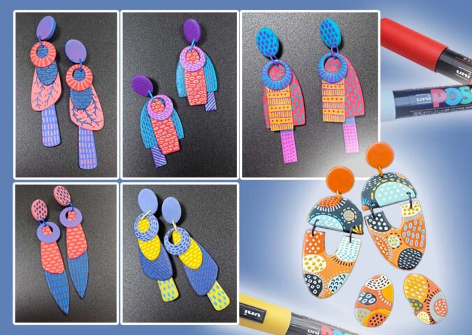 Mark-Making, Color & Calm: Creating  Polymer Clay Earrings