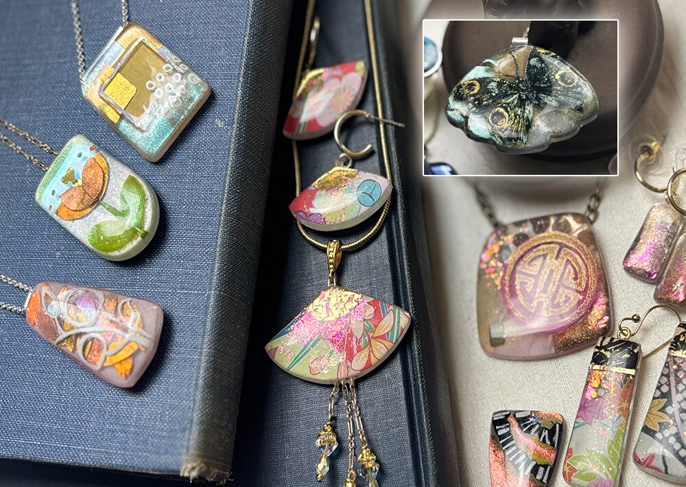 Resin Collage Jewelry: Build Stunning 3D Layers Resin Collage Jewelry: Build Stunning 3D Layers