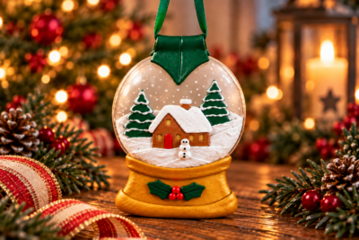 Learn to Make a Polymer Clay Faux Snow Globe