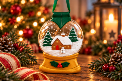Learn to Make a Polymer Clay Snow Globe