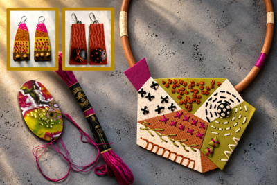 Stitched in Clay: Embroidered Polymer Clay